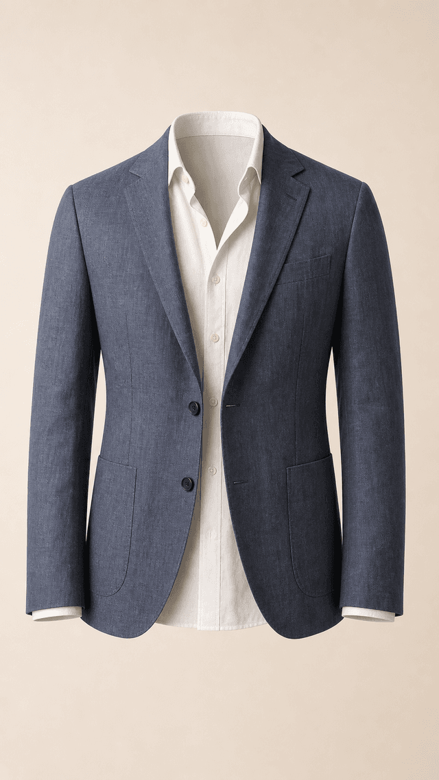 [suit] کت تک کتان دودی